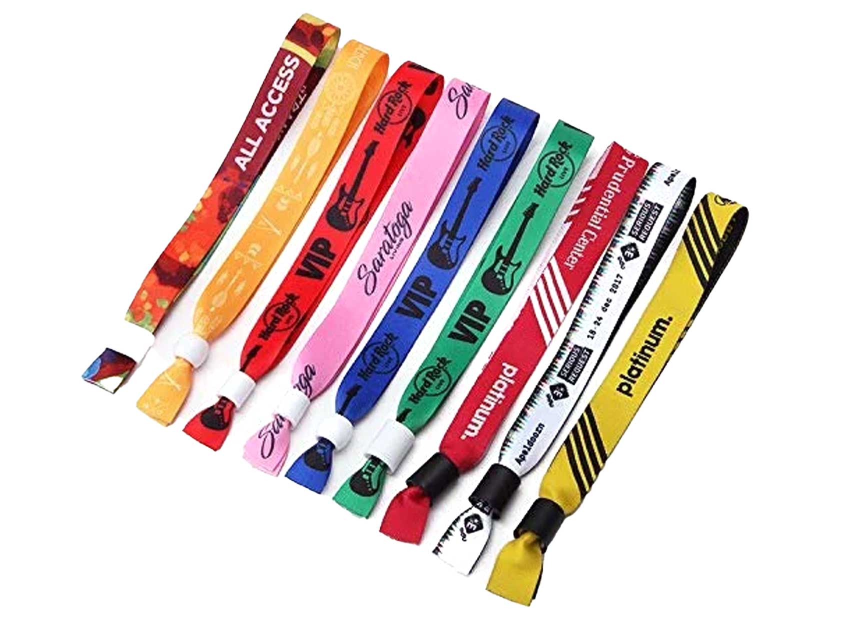 Satin Subliamtion Fabric Wristbands
