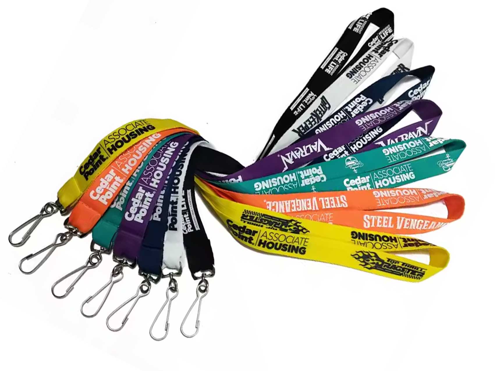 Polyester With Screen Printing Lanyard